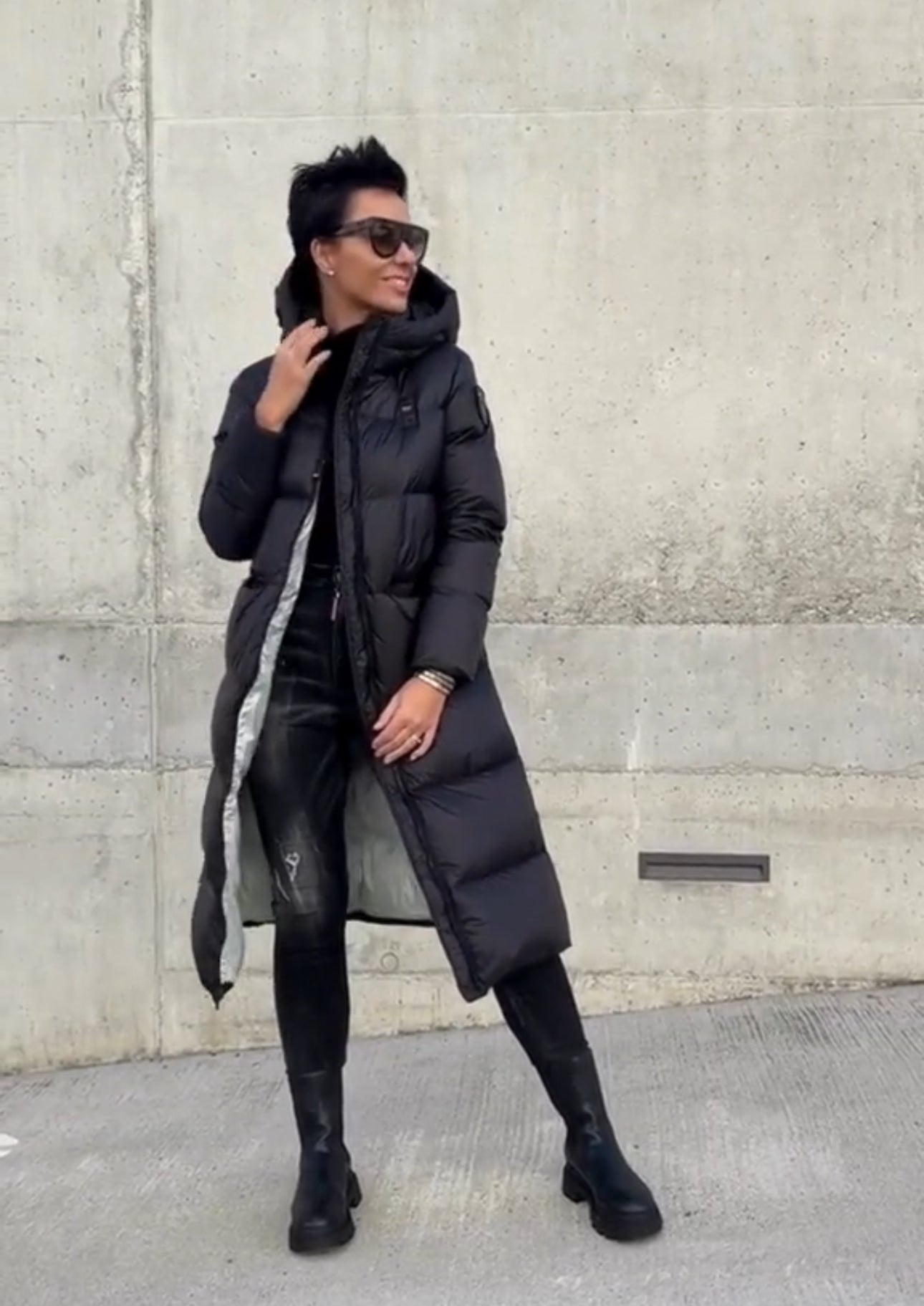 Blauer lungo black